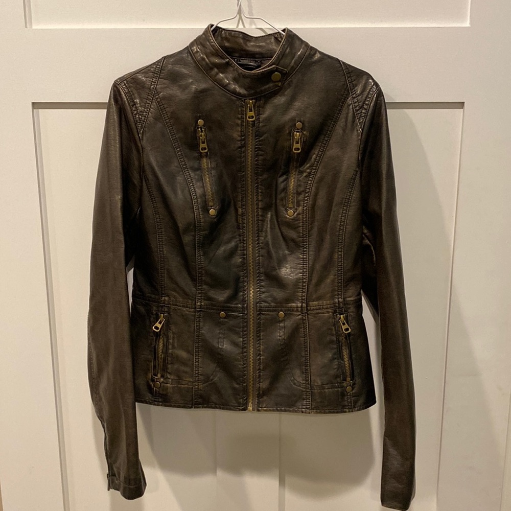 Faux leather Moto jacket